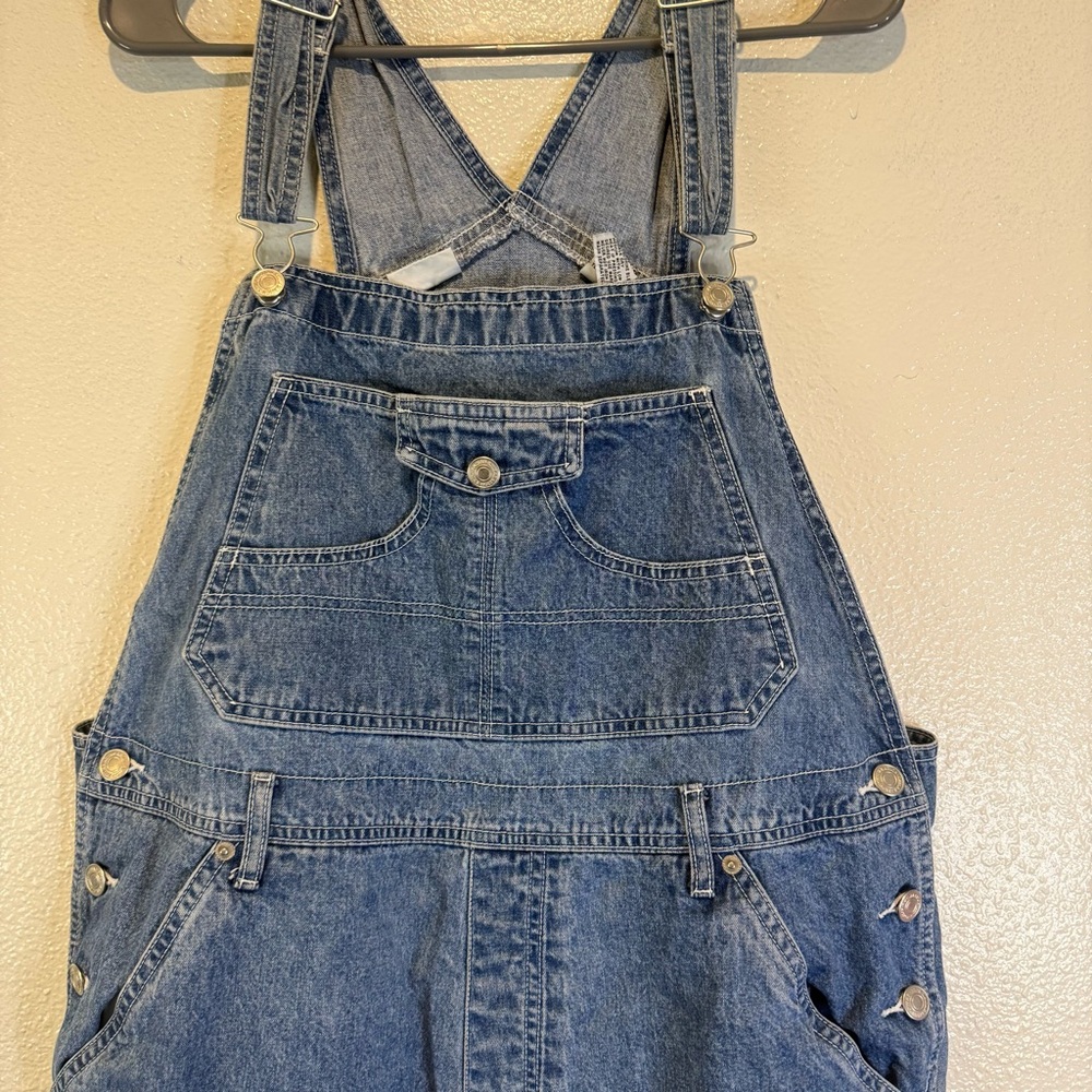 VTG Y2K Xhilaration Denim Shortalls - Light Blue - Picture 2 of 5